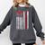 Hospice Aide American Flag Nurses Graduation Medical Comfort Colors Sweatshirt Pepper