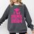 I'm Done Class Of 2024 Pink Girls Women Graduation Comfort Colors Sweatshirt Pepper