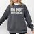 I'm Not Anti-Social I Introvert Comfort Colors Sweatshirt Pepper