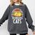 Introvert Cat Kitten Quote For Feline Whisperer Comfort Colors Sweatshirt Pepper