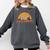 Introvert Me Happy Retro Sunset Capybara Tee Comfort Colors Sweatshirt Pepper