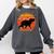 Introvert Retro Sunset Capybara Tee Comfort Colors Sweatshirt Pepper
