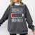 Introvert Socially Drained Battery Comfort Colors Sweatshirt Pepper Introvert Socially Drained Battery Comfort Colors Sweatshirt Pepper