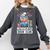 Introverted Book Club Reading Lover Cow Comfort Colors Sweatshirt Pepper