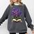 Irises Flowers Book Iris Floral Comfort Colors Sweatshirt Pepper