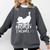 It's Way Too Peopley Outside Cute Cat Introvert Comfort Colors Sweatshirt Pepper