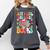Just A Girl Who Loves Books Reading Cute Bookworm Girls Kids Comfort Colors Sweatshirt Pepper