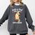 Just a Girl Who Loves Cats And Books Reading Cat & Bookworm Comfort Colors Sweatshirt Pepper