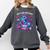 Just A Girl Who Loves Dragons And Books Cute Dragon Reading Premium Tri-Blend Comfort Colors Sweatshirt Pepper