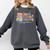 Just One More Chapter Floral Book Reading Teacher Bookworm Comfort Colors Sweatshirt Pepper