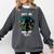 Just Me And My Yeti Retro Sunset Mountain Hiking Introvert Comfort Colors Sweatshirt Pepper