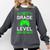 Kids 1st Grade Level Unlocked Back To School Gamer Graduation Comfort Colors Sweatshirt Pepper