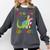 Kids 2nd Grade Graduate Dinosaur Trex 2nd Grade Graduation Comfort Colors Sweatshirt Pepper