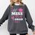 Kids Little Miss Pre-K Grad Preschool Prek Graduation 2025 Comfort Colors Sweatshirt Pepper