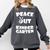 Kids Peace Out Kindergarten For Graduation Comfort Colors Sweatshirt Pepper