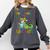 Kids Preschool Graduate T-Rex Dinosaur Preschool Graduation Comfort Colors Sweatshirt Pepper