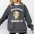 Kids Kids Preschool Nailed It Sloth Graduation Comfort Colors Sweatshirt Pepper