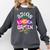 Last Day Of School Adios Kindergarten Graduation Kids Girls Comfort Colors Sweatshirt Pepper