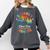 Last Day Of School Groovy Graduation School's Out For Summer Comfort Colors Sweatshirt Pepper