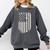Last First Day Senior 2026 USA Flag Graduation Class Of 2026 Comfort Colors Sweatshirt Pepper