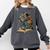 Leopard Book Flower Comfort Colors Sweatshirt Pepper