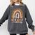 Leopard Teacher Wild About Reading Books Reader Librarian Comfort Colors Sweatshirt Pepper