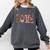 Librarian Reader Books Valentine Teacher Valentines Teach Comfort Colors Sweatshirt Pepper