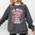 Little Miss Pre-K Grad 2025 Preschool Graduation Girls Kids Comfort Colors Sweatshirt Pepper