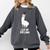 LLama Graduation I Got My Dipllama Cute Llama Comfort Colors Sweatshirt Pepper