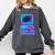 Lofi Reverie Analog Dreams Pixel 90s Desktop VHS Nostalgia Comfort Colors Sweatshirt Pepper