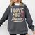 I Love 80's Music Retro Style Nostalgia Cassette 1980s Party Comfort Colors Sweatshirt Pepper
