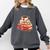Love Book Coffee Heart Coquette Bow Valentines Day Comfort Colors Sweatshirt Pepper