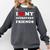 I Love My Introvert Friends I Heart My Introvert Friends Comfort Colors Sweatshirt Pepper