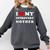 I Love My Introvert Mother I Heart My Introvert Mother Comfort Colors Sweatshirt Pepper