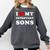 I Love My Introvert Sons I Heart My Introvert Sons Comfort Colors Sweatshirt Pepper