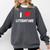I Love Literature Heart Books Writing Reading Read Write Comfort Colors Sweatshirt Pepper