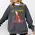 By Any Means Necessary Graduation HBCU Educated Girl Comfort Colors Sweatshirt Pepper