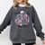 Morally Grey Skeleton Reading Smut Smutty Spicy Books Lover Comfort Colors Sweatshirt Pepper