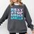 Next Stop Kindergarten Groovy Graduation Last Day Of School Comfort Colors Sweatshirt Pepper