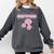 Nostalgia 80s 90s Retro Style Graphics Rose Pink Flower Comfort Colors Sweatshirt Pepper