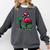 Nostalgia Holiday Tees -Adult Christmas Flamingo Small Short Sleeve Crew Neck Cotton Polyester Lightweight Ribbed Cuff Winter Comfort Colors Sweatshirt Pepper