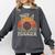 Not A Hugger Retro Sea Urchin Sarcastic Introvert Comfort Colors Sweatshirt Pepper