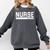 Nurse Est 2018 Nursing Graduation T Shirt Comfort Colors Sweatshirt Pepper