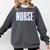 Nurse Glitch Aesthetic Graduation Nurse Glitch Graphic Art Comfort Colors Sweatshirt Pepper