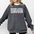 Nursing School Survivor- For Nurses-RN Graduation Comfort Colors Sweatshirt Pepper