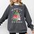 Oh What Fun It Is To Read Book Christmas Tree Premium Tri-Blend Comfort Colors Sweatshirt Pepper