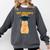 Orange Tabby Cat Graduation Distressed Shirt For Grads For Men Women Girls Kids Comfort Colors Sweatshirt Pepper