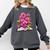 Orchids Flowers Book Floral Comfort Colors Sweatshirt Pepper