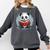 Panda With Book For Reading Enthusiasts Comfort Colors Sweatshirt Pepper