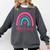 Pathologists' Assistant Graduation 2023 Boho Rainbow Comfort Colors Sweatshirt Pepper
